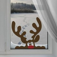 notonthehighstreet Rudolph Window Decoration